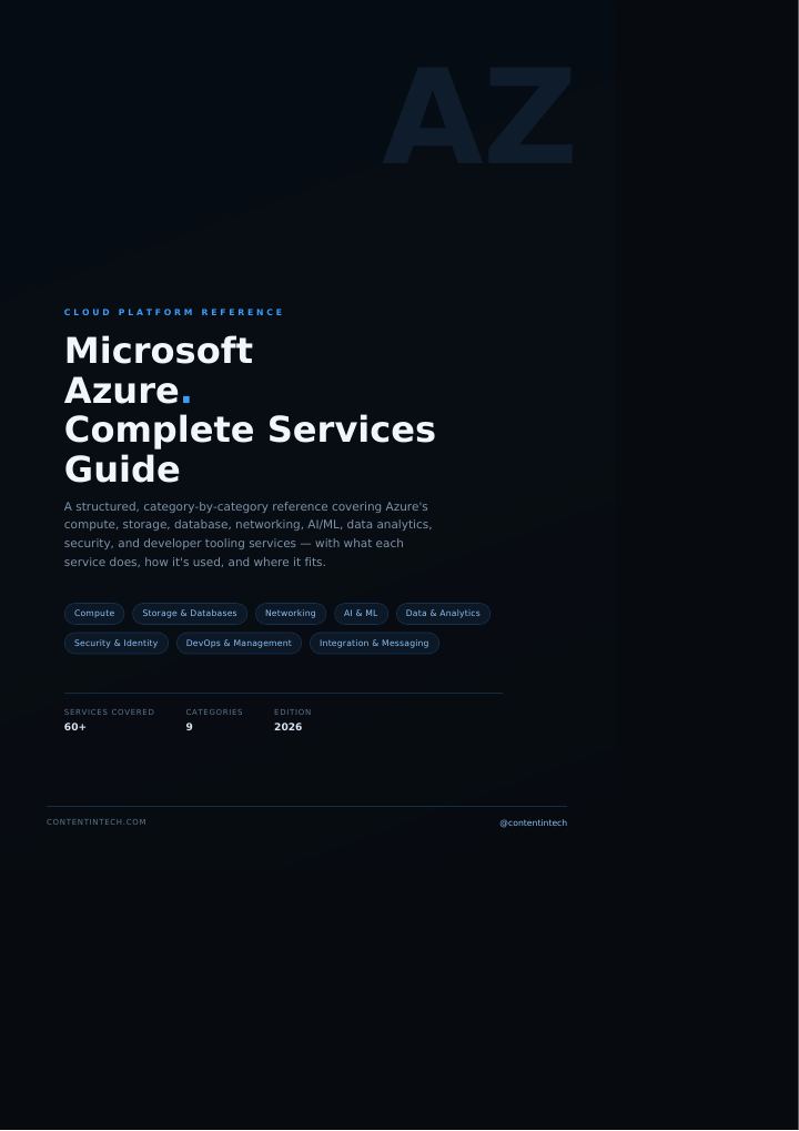 Microsoft Azure Complete Services Guide cover