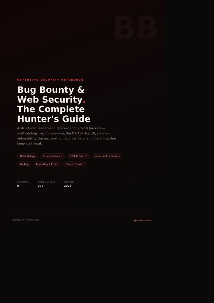 Bug Bounty & Web Security: The Complete Hunter's Guide cover