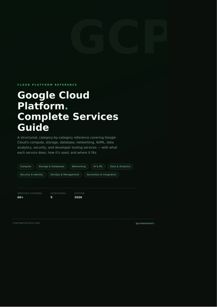 Google Cloud Platform Complete Services Guide cover